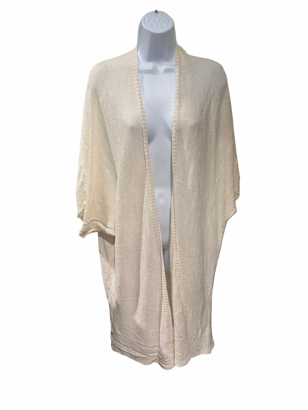 Forever 21 Cream Open Front Knit Cardigan | Size Medium